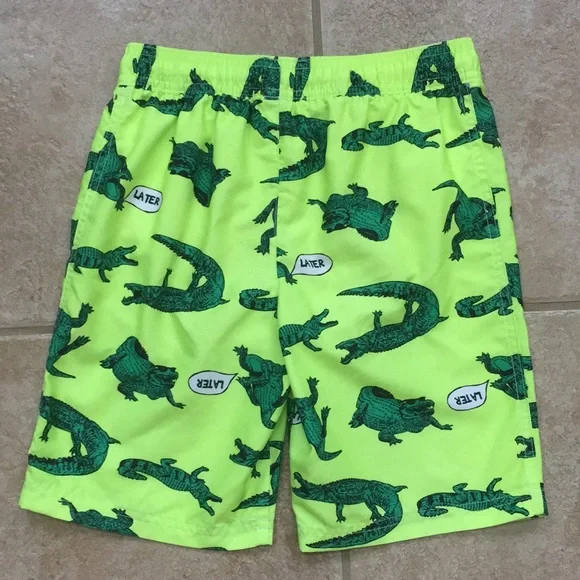 Carter’s Boys Alligator Gator Rashguard and Swim Shorts or Trunks - Picture 13 of 15